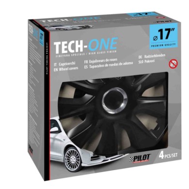 31609-S-01.JPG Stratos Rc Black Set 4 Copricerchi Ø 17" Copricerchi 4 Pz Verniciati Tech One Copricerchi