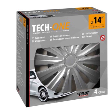 31636-S-01.JPG Multi Silver Set 4 Copricerchi Ø 14" Copricerchi 4 Pz Verniciati Tech One Copricerchi