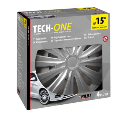 31637-S-01.JPG Multi Silver Set 4 Copricerchi Ø 15" Copricerchi 4 Pz Verniciati Tech One Copricerchi