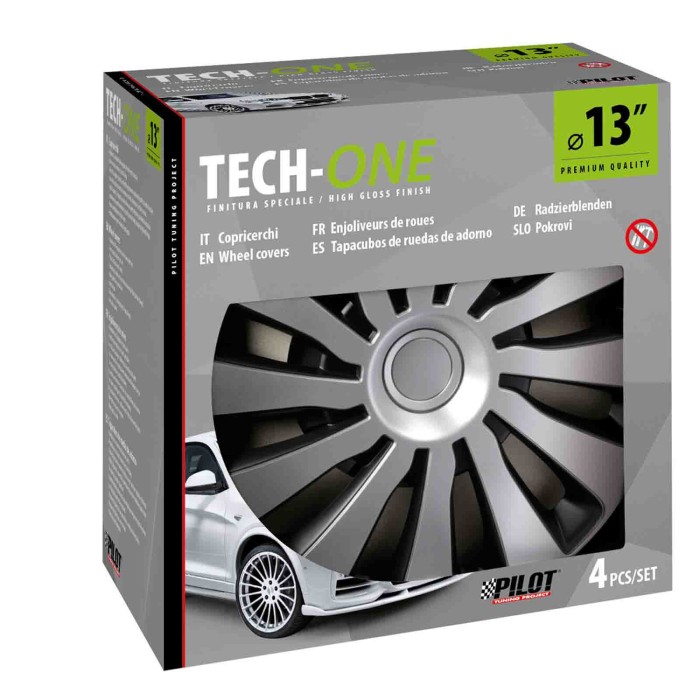 31655-S-01.JPG Sepang Silver & Black Set 4 Copricerchi Ø 13" Copricerchi 4 Pz Verniciati Tech One Copricerchi