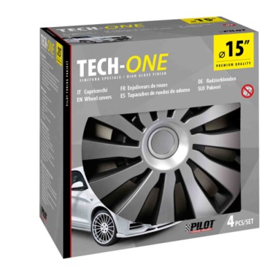 31657-S-01.JPG Sepang Silver & Black Set 4 Copricerchi Ø 15" Copricerchi 4 Pz Verniciati Tech One Copricerchi