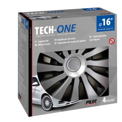 31658-S-01.JPG Sepang Silver & Black Set 4 Copricerchi Ø 16" Copricerchi 4 Pz Verniciati Tech One Copricerchi