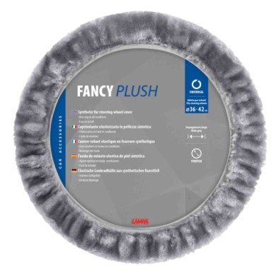 32963-S-02.JPG Fancy Plush Coprivolante Elasticizzato In Pelliccia Sintetica Ø 36 42 Cm Grigio Coprivolanti Elasticizzati
