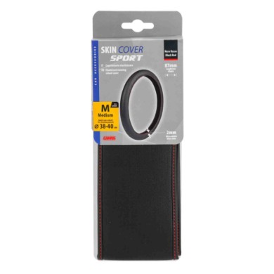 32968-C-01.JPG Skin Cover Coprivolante Elasticizzato In Skeentex Nero/rosso M Ø 38/40 Cm Coprivolanti Elasticizzati In Skeentex