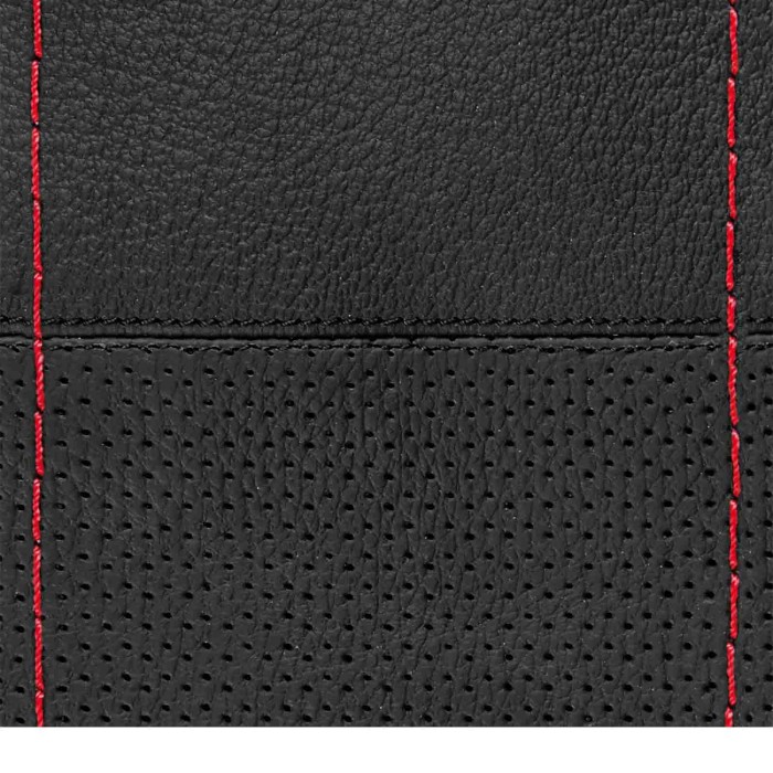 32999-S-01.JPG Sport Coprivolante In Pelle L Ø 37/39 Cm Nero/rosso Coprivolanti Da Cucire In Vera Pelle Coprivolanti Da Cucire