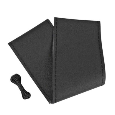 33011-S-02.JPG Standard Coprivolante In Pelle L Ø 37/39 Cm Nero Coprivolanti Da Cucire In Vera Pelle Coprivolanti Da Cucire