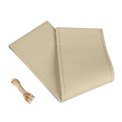 33016-S-02.JPG Standard Coprivolante In Pelle L Ø 37/39 Cm Beige Coprivolanti Da Cucire In Vera Pelle Coprivolanti Da Cucire