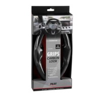 33074-C-01.JPG Grips Coprivolante Sportivo In Pvc Universale Carbon Look Coprivolanti Universali Coprivolanti