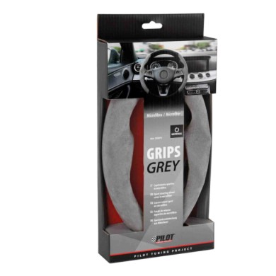 33076-C-01.JPG Grips Coprivolante Sportivo In Microfibra Universale Grigio Coprivolanti Universali Coprivolanti