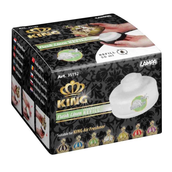 35192-C-01.JPG King Deodorante Per Ambiente Ricarica 50 Ml Lino Fresco Lampa Deodoranti