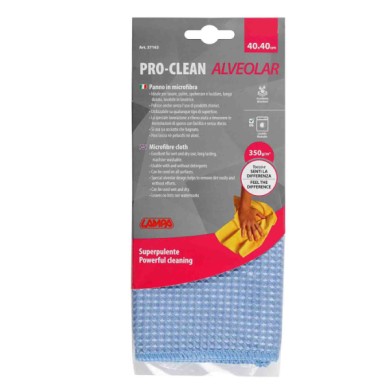 37163-C-01.JPG Pro Clean 40x40 Cm Panno Superpulente Tessuto In Rilievo Alveolare Panni Lavaggio