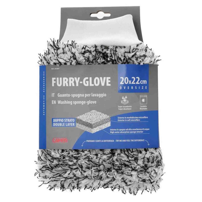 37207-C-01.JPG Furry Glove Guanto Spugna Per Lavaggio Guanti Lavaggio Lavaggio