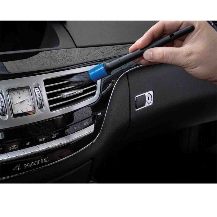37313-A-01.JPG Pro Detail Kit 5 Pennelli Professionali Per Detailing Auto Spazzole Pulizia Lavaggio