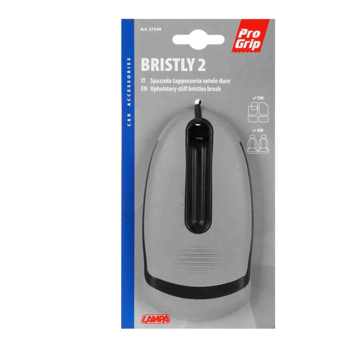 37349-C-01.JPG Bristly 2 Spazzola Tappezzeria Per Sedili Tappeti Moquette Spazzole Pulizia Lavaggio