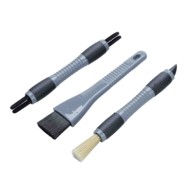 Kit 3 Spazzole Per Pulizia Interni Auto Spazzole Pulizia Lavaggio