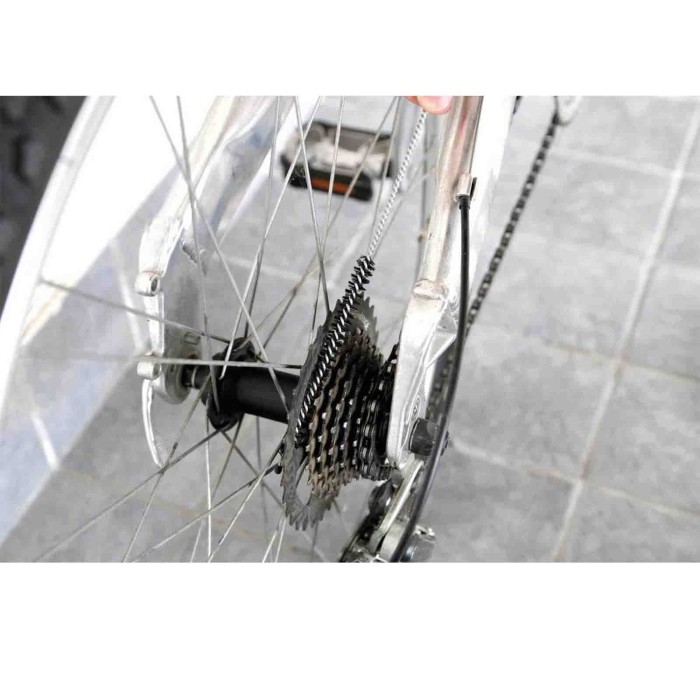 37366-S-01.JPG Scovolino Per Pulizia Corona Bicicletta Spazzole Pulizia Lavaggio