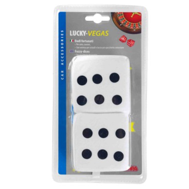 37652-C-01.JPG Lucky Vegas Dadi Fortunati Bianco Ornamenti Removibili Profili E Ornamenti
