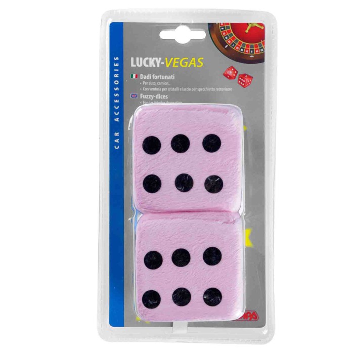 37653-S-01.JPG Lucky Vegas Dadi Fortunati Rosa Ornamenti Removibili Profili E Ornamenti