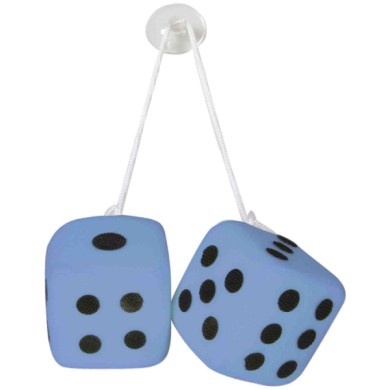 37654-C-01.JPG Lucky Vegas Dadi Fortunati Azzurro Ornamenti Removibili Profili E Ornamenti