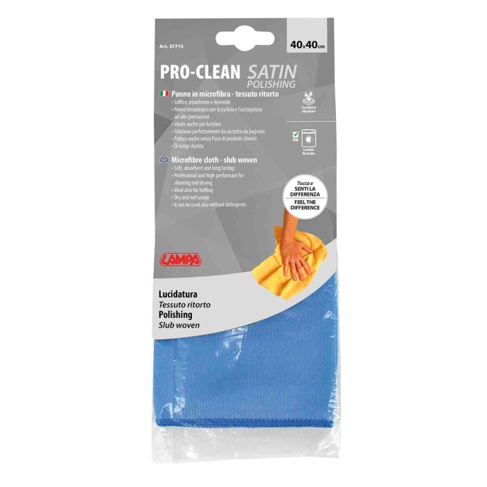 37715-C-01.JPG Pro Clean 40x40 Cm Panno Lucidatura Tessuto Ritorto Panni Lavaggio