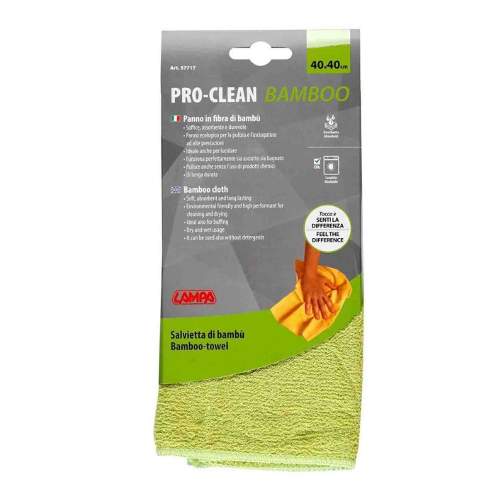 37717-C-01.JPG Pro Clean 40x40 Cm Panno Ecologico Tessuto In Fibra Di Bambù Panni Lavaggio