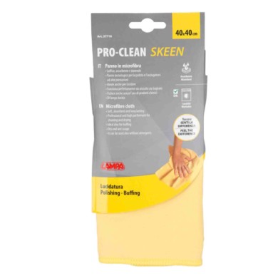 37718-C-01.JPG Pro Clean 40x40 Cm Panno Lucidatura Tessuto Scamosciato Panni Lavaggio