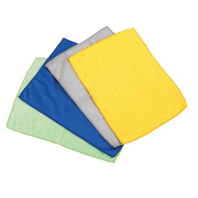 37728-S-01.JPG Set 4 Panni Assortiti In Microfibra 40x30 Cm Panni Lavaggio