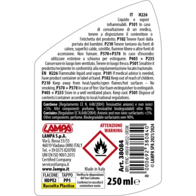 38084-S-01.JPG Liquido Detergente Cristalli ( 16°c) 250 Ml Liquido Lavavetri Lampa