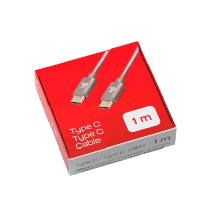 38684-S-01.JPG Linea Essentials Cavo Usb C   Usb C 100 Cm Grigio Linea Essentials Accessori Telefonia