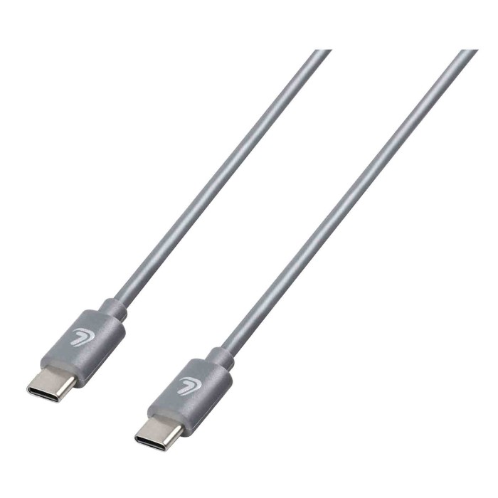 38684-C-01.JPG Linea Essentials Cavo Usb C   Usb C 100 Cm Grigio Linea Essentials Accessori Telefonia