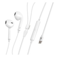 Linea Essentials Auricolari Con Microfono Cavo Apple 8 Pin 120 Cm Bianco Linea Essentials Accessori Telefonia