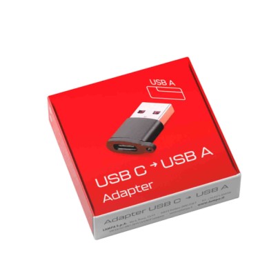 38695-C-01.JPG Linea Essentials Adattatore Usb C Usb A Linea Essentials Accessori Telefonia