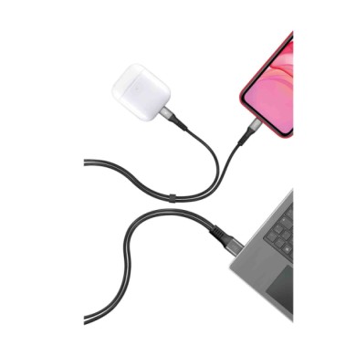 38698-A-01.JPG Cavo Con Doppio Connettore Usb   Apple 8 Pin 100 Cm Nero Apple Lightning/8 30 Pin Cavi