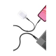 38698-A-01.JPG Cavo Con Doppio Connettore Usb   Apple 8 Pin 100 Cm Nero Apple Lightning/8 30 Pin Cavi