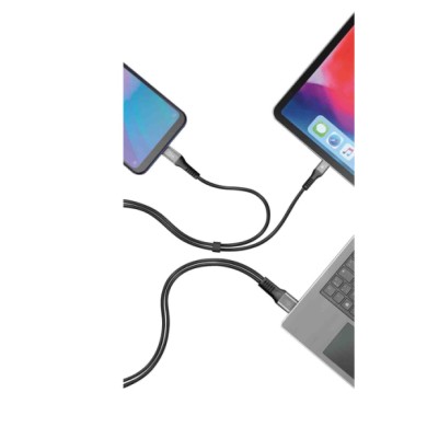 38699-A-01.JPG Cavo Con Doppio Connettore Usb   Type C 100 Cm Nero Type C Cavi