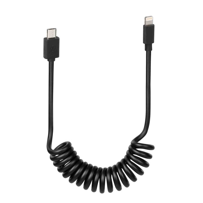38703-A-01.JPG Cavo A Spirale Per Ebike Micro Usb   Apple 8 Pin Apple Lightning/8 30 Pin Cavi
