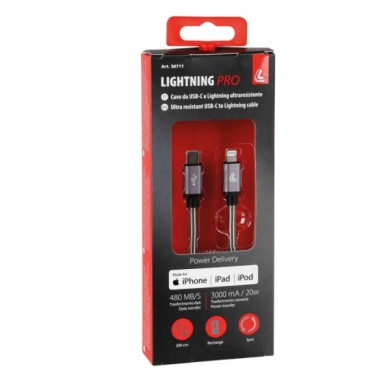 38711-C-01.JPG Cavo Usb Type C   Lightning 200 Cm Apple Lightning/8 30 Pin Cavi