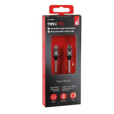 38714-C-01.JPG Cavo Usb Type C   Type C 200 Cm Type C Cavi
