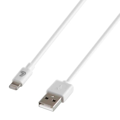 38807-C-01.JPG Linea Essentials Cavo Usb   Apple 8 Pin 100 Cm Bianco Linea Essentials Accessori Telefonia