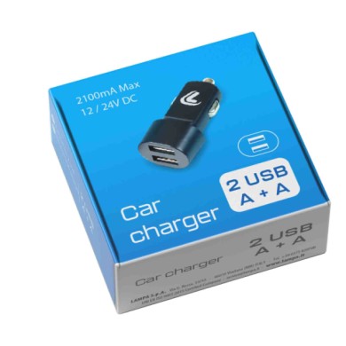 38811-S-01.JPG Linea Essentials Caricabatteria 2 Porte Usb 2100 Ma 12/24v Linea Essentials Accessori Telefonia