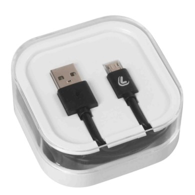 38814-S-01.JPG Linea Essentials Cavo Usb   Micro Usb 200 Cm Nero Linea Essentials Accessori Telefonia