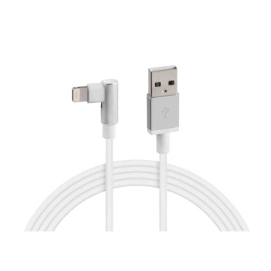 38836-A-01.JPG Cavo 90° Usb   Lightning 100 Cm Bianco Apple Lightning/8 30 Pin Cavi