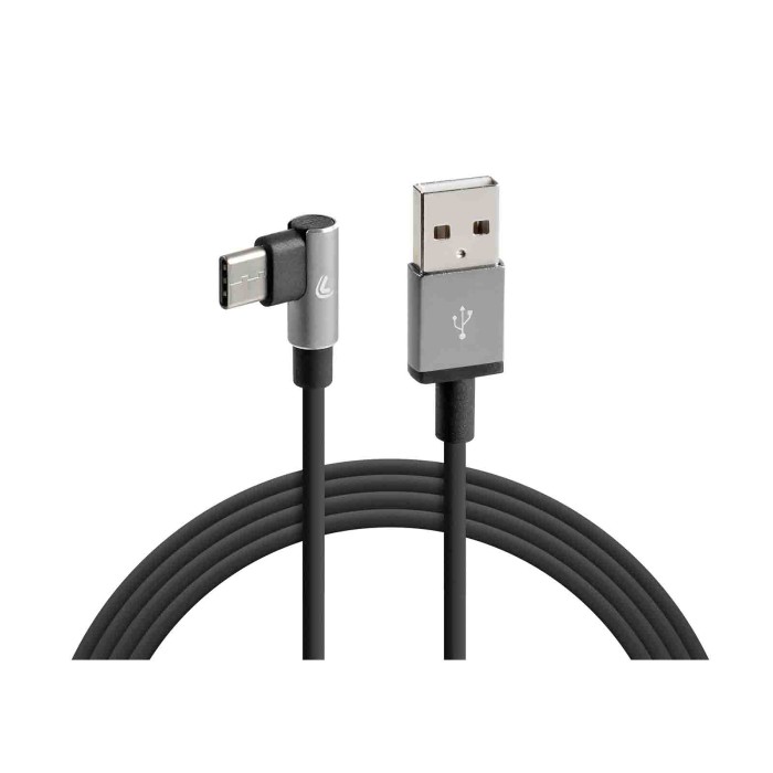 38838-A-01.JPG Cavo 90° Usb   Usb Type C 100 Cm Nero Type C Cavi