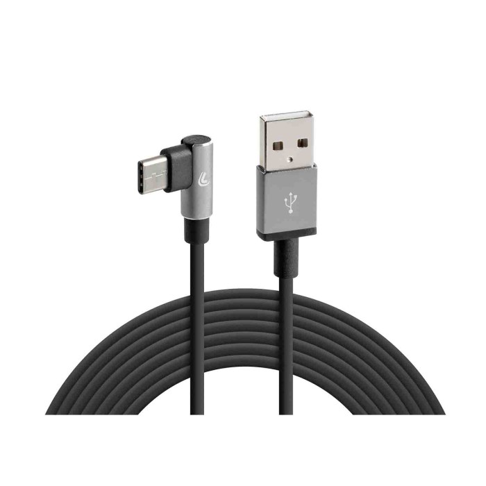 38839-C-01.JPG Cavo 90° Usb   Usb Type C 200 Cm Nero Type C Cavi