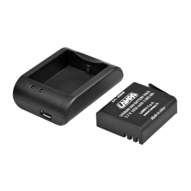 38867-S-02.JPG Kit Carica Batteria + Batteria Per Action Camera Action Cam Telecamere