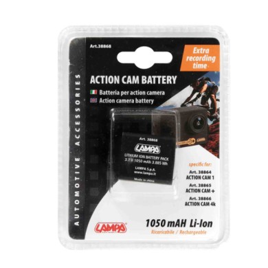 38868-S-01.JPG Batteria Per Action Camera Action Cam Telecamere