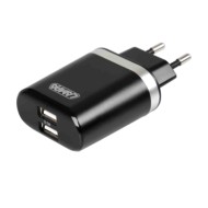 Caricabatteria Da Rete Con 2 Porte Usb Fast Charge 3100 Ma 100/230v Caricabatteria Usb 100/230v