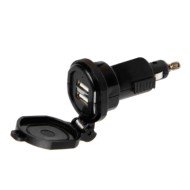 Din Tech Caricabatteria Din 2 Porte Usb Fast Charge 2700 Ma 12/32v Caricabatteria Usb 12/24v