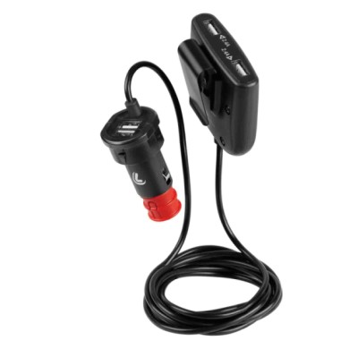 38883-S-01.JPG Caricabatteria 4 Porte Usb Con Prolunga Fast Charge 7800 Ma 12/24v Caricabatteria Usb 12/24v