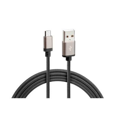 38885-S-03.JPG Cavo Rinforzato Usb   Micro Usb 100 Cm Nero Micro Usb Cavi